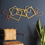 Wallity APT753LAGB Accesorio Decorativo de Pared de Metal en Oro, Plata y Cobre